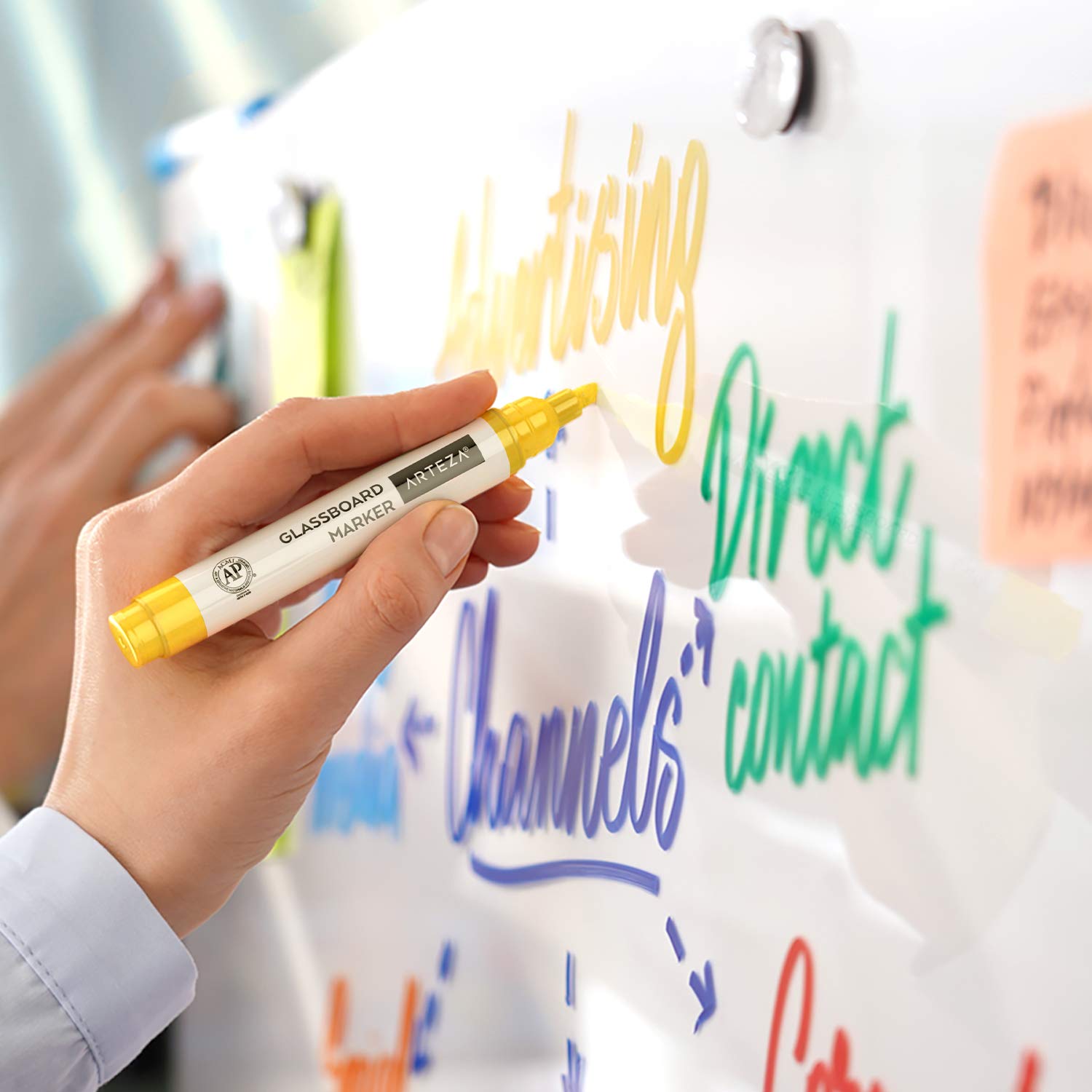 Amazon.com: ARTEZA Glass Board Dry Erase Markers, 20 Pack, 10